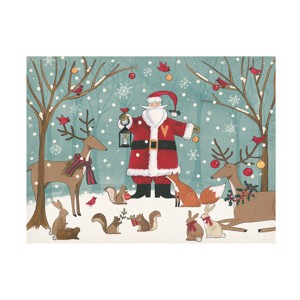 Trademark Fine Art -Anne Tavoletti 'Woodland Christmas Vi' Canvas Art - 1 of 4