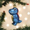 Old World Christmas 3.5 Inch A-Roarable Tyrannosaurus Ornament Blue Dinosaur Tree Ornaments - 3 of 3