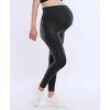 Women's Secret Fit Over the Belly Coated Full Length Legging | Motherhood Maternity - 3 of 4