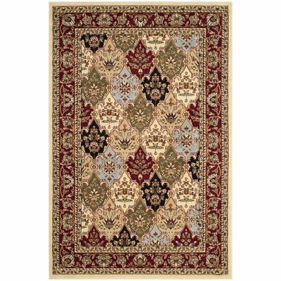 Safavieh Lyndhurst Läufer 2' X 8' – Rot/schwarz, Maschinengewebt, Polypropylen, Für Flur & Eingangsbereich