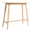 42'' Rectangular Counter Height Bar Table with Wood Frame and Crossbar Support for Kitchen or Dining Spaces-The Pop Home - 3 of 4