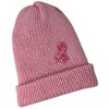 Adult Unisex Breast Cancer Survivor Handmade Knit  Acrylic Beanie Hat - 2 of 4