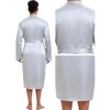INSPIRE CHIC Men's Satin Long Sleeve Robe with Shorts Sleepwear 2-Piece Set - 4 of 4