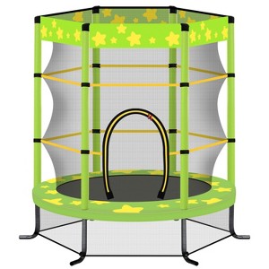 Belatt 55" Toddler Trampoline with Safety Enclosure Net and Balls | Indoor/Outdoor Mini Trampoline for Kids | Fun, Safe, Durable - 1 of 4