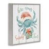 Stupell Industries Nautical Sandy Claws Crab, 12'' x 12'' - image 3 of 4