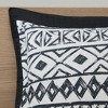 Gracie Mills Caelius 7-Piece Reversible Cotton Comforter Set - Full/Queen - Black - 4 of 4