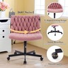 Space-Saving 360° Swivel Home Office & Makeup Chair - Ergonomic Task Chair for Most Desks - 2 of 4