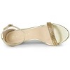Allegra K Women's Stiletto Heels Rhinestone Ankle Strap Sandals - 4 of 4