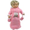 Sophia’s Polar Bear Bunting Snowsuit Sack for 15" Dolls, Pink - 2 of 4