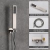CASAINC 1-Spray Patterns 3-Function 10 Inches Wall Mounted Dual Shower Heads with Handheld and Tub Faucet - 3 of 4