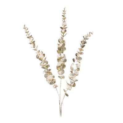 Melrose Glittered Eucalyptus Spray (Set of 6)