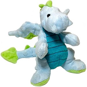 goDog Bubble Plush Dragons Squeaky Dog Toy, Chew Guard Technology - Light Blue, Small - 1 of 1