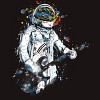 Men's Design By Humans space guitar By kharmazero T-Shirt - 2 of 4