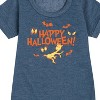 Girls' - Dr. Seuss - Happy Halloween Eyes Graphic Short Sleeve Fleece Dress - 2 of 4