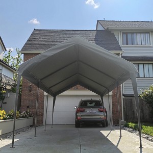 Gulches 10x20ft Heavy Duty Gazebo Party Tent, Portable Outdoor Canopy Carport for Events & Garage Use, Grey - 1 of 4