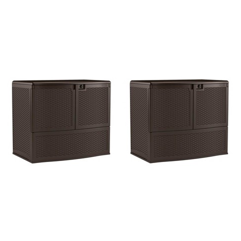 Suncast 195 Gallon Patio Oasis Storage And Entertaining Station