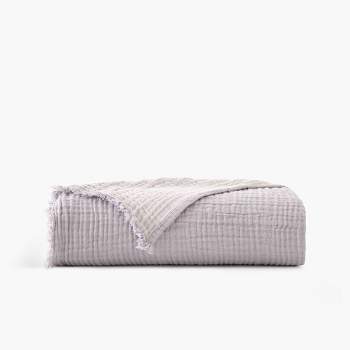 50"x60" Two Toned Organic Throw Blanket Lavender - Truly Soft
