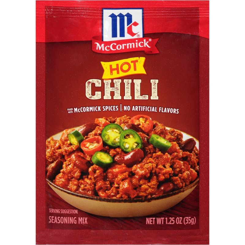 McCormick Hot Chili Seasoning Mix - 1.25oz, 1 of 10