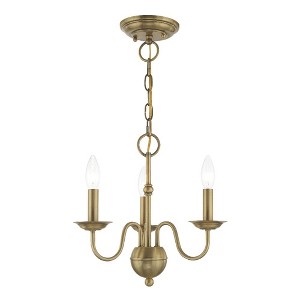 Livex Lighting Windsor 3 - Light Chandelier in  Antique Brass - 1 of 4