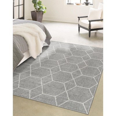 Unique Loom Trellis Frieze Geometric Trellis Indoor Woven Area Rug
