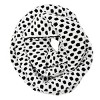 Wrapables Two Tone Warm Winter Knit Infinity Scarf, White & Black - 2 of 4