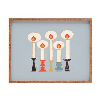 Showmemars Festive Candles Rectangular Tray -Deny Designs