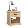 ChicFurnit Nightstand Stylish Storage Table with Drawer and Open Shelf for Bedroom Use, Brown, 30.25"*20.13"*6.75" - 2 of 4