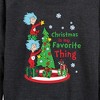 Women's - Dr. Seuss - Christmas Is A Family Thing Lightweight French Terry Wide Neck Long Sleeve Graphic Shirt - 2 of 4