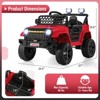 Costway 12V Kids Ride on Truck Car w/ Parental Remote 3 Speeds LED Lights & Music Player - 2 of 4
