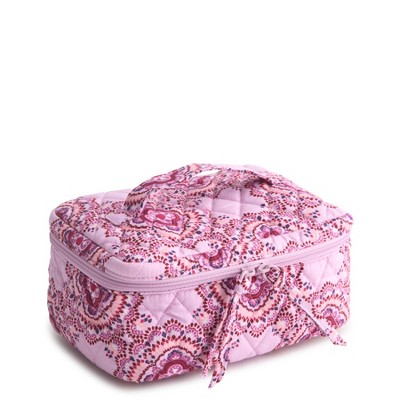Vera Bradley Women's Outlet Cotton Essential Brush Up Cosmetic Toiletry Bag Case