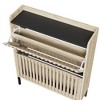 Freestanding Shoe Cabinet with 2 Flip Drawers, Narrow Shoe Cabinet Modern Narrow Organizer for Hallway and Entryway (Natural) - 4 of 4