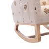 NicBex Boucle Fabric Glider Rocking Chair,Upholstered Nursery Rocking Chairs with High Backrest,Modern Rocking Chair,Nursing Chair for Bedroom,Beige - 4 of 4