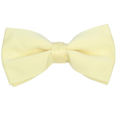 Young Boy's Pre-tied Adjustable Length Bow Tie - Formal Tuxedo Solid Color