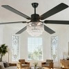 Bella Depot 65" Crystal Large Ceiling Fan with Light Kit and Remote 6-speed Modern Ceiling Fan - 2 of 4