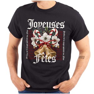 Christmas Bells Joyeuse's Fetes Graphic T Shirt Men or Women Brisco Brands - 1 of 4