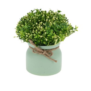 Unique Bargains Artificial Plants Orchid Bean Mini Plastic 3.35"x3.35"x7.48" 1 Pc - 1 of 4