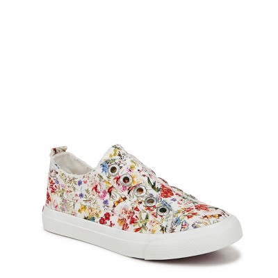 off white flower power canvas