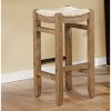 30" Davenport Wood Barstool Light Amber - Alaterre Furniture: Square, Upholstered, Farmhouse Style - 2 of 4