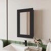 GlasFlength Decorative Wall Mirrors Bathroom Decor Cabinet Accent Mirror Vanity Medicine Cabinet Mirrors for Bathroom Wall, Black, 15.3"*5"*25.7" - 2 of 4