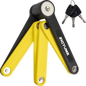 Sigtuna Folding Bike Lock, Heavy Duty Hardened Steel Lock with Easy Mount & Anti-Scratch Coating - 1 of 4