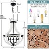 VYNXARIA Modern White Solid Wood Chandeliers - 4 of 4