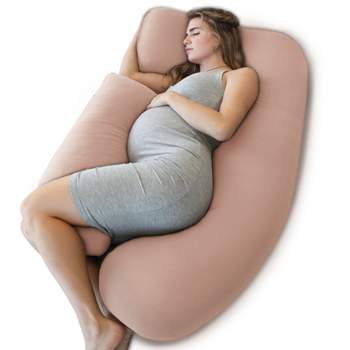 PharMeDoc Pregnancy Pillow, U-Shape Full Body Maternity Pillow, Cooling Cover