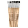 Charles Leonard Flat Tip Paint Brushes, 1/4" Natural Bristle, Short, 12 Per Set, 6 Sets - 2 of 2