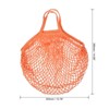 Unique Bargains Cotton Mesh Reusable Washable Grocery Bags 1 Pcs 15x13.8" - 2 of 4