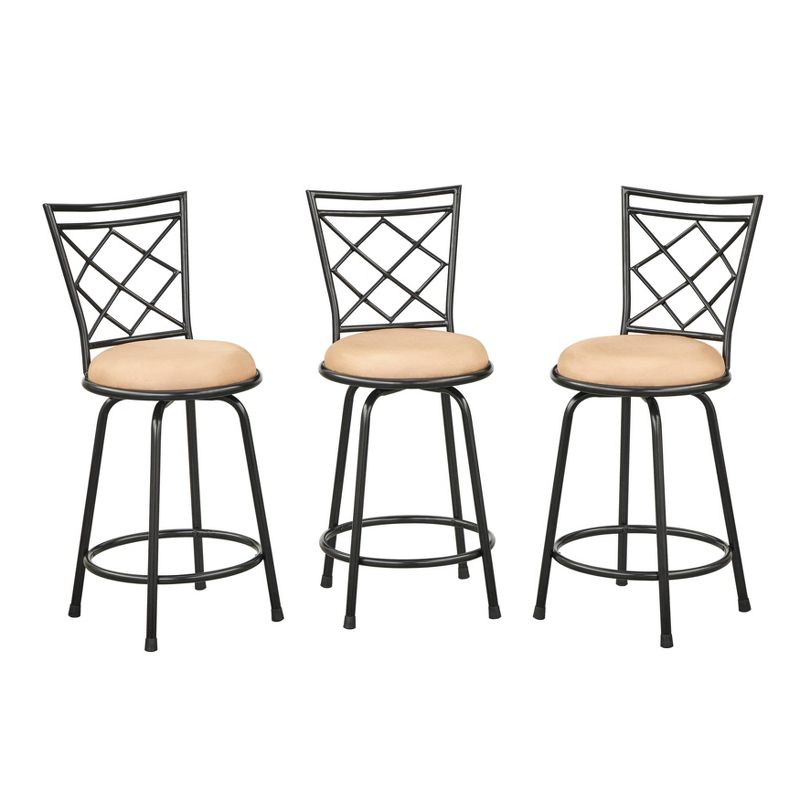 Set of 3 Avery Adjustable Metal Barstool - Buylateral, 1 of 7