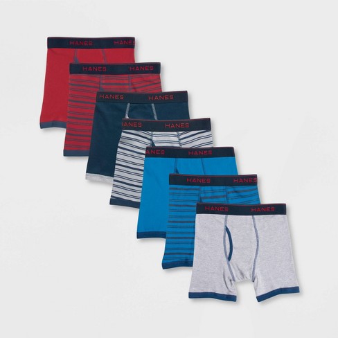 Hanes Boys' Underwear, Cool Comfort Stretch Mesh Boxer Briefs, 6-Pack