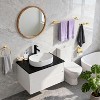 Bathroom Accessories Set, 6 Piece Bathroom Hardware Set, Stainless Steel Wall Mounted, 22.64 inTowel Bar, Towel Ring, Toilet Paper Holder, Robe Hook - 3 of 4