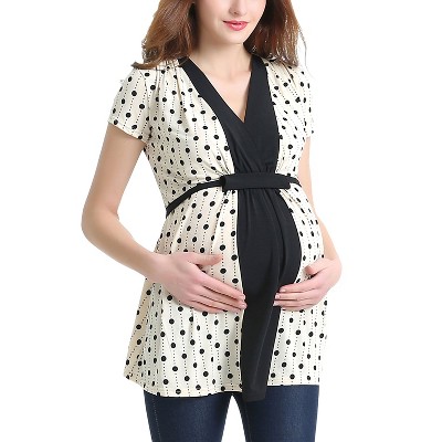 Pokkori Polka Dot Maternity Nursing Top