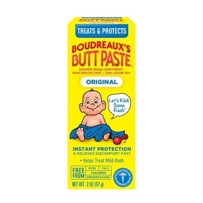 Boudreaux Butt Paste Diaper Rash Ointment 2Oz