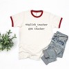 English Teacher + Gym Teacher Typewriter - Womens Ringer Tee - 3 of 4